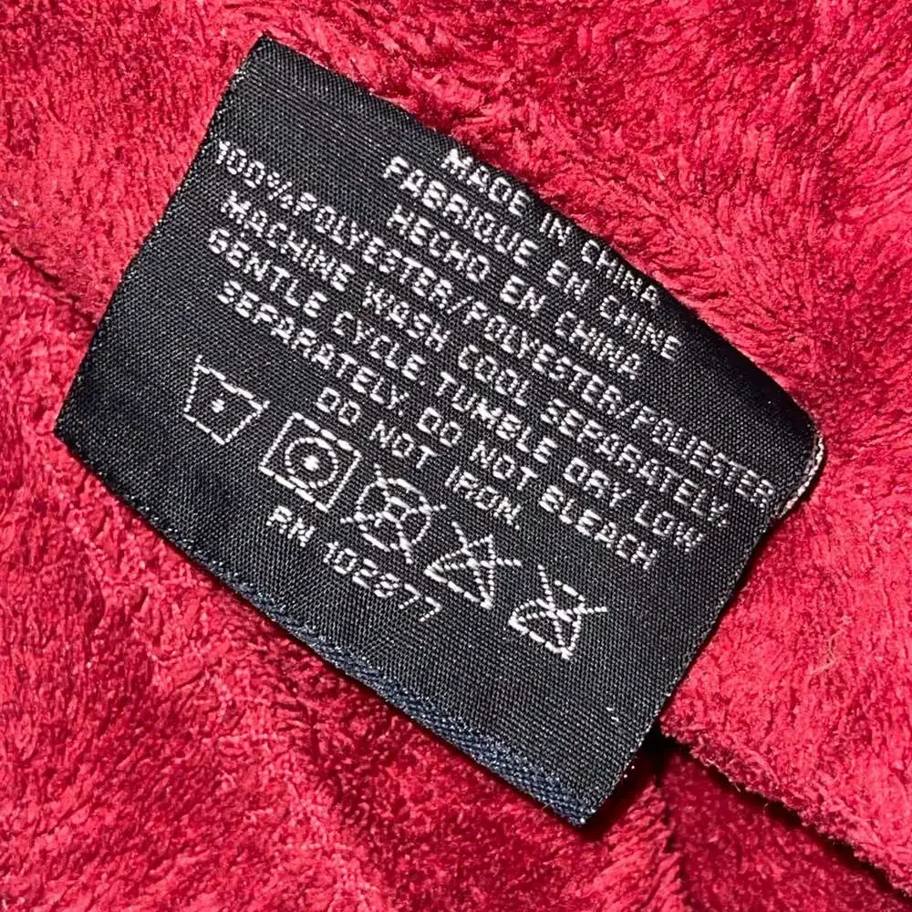 Nautica Red Fleece Throw Blanket